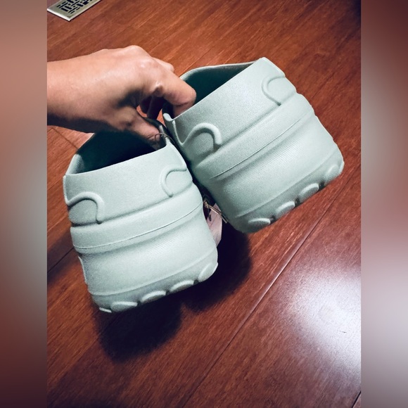 Adidas Adifom Stan Smith platform mule green / silver hint green US 9 - Picture 6 of 12